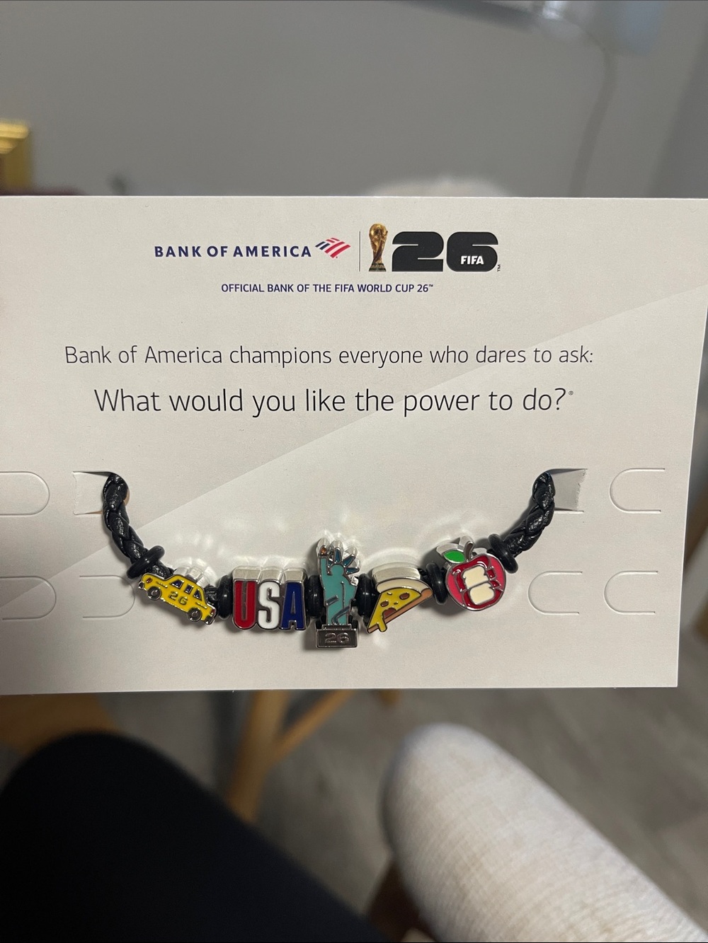 FIFA World Cup 2026 Bank of America Bracelet with exclusive New York charms